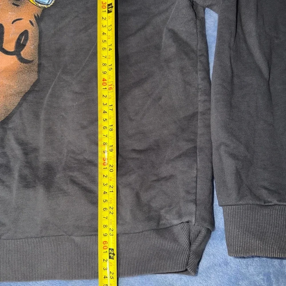 Homme + Femme black crewneck sweatshirt